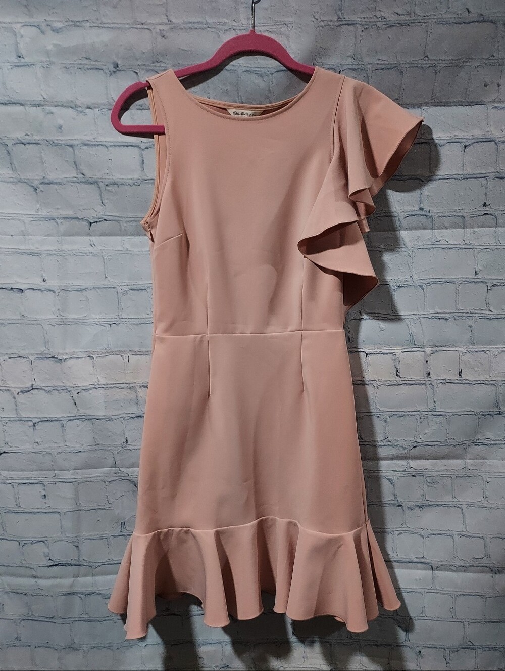 Miss Selfridge Dress Blush Pink Ruffles New US 6 UK 10 Tea Party Pageant